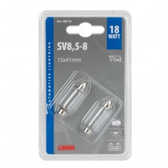 LAMPA LÁMPARA BOMBILLA SILURO 12V 18W 15X41MM LAM58112