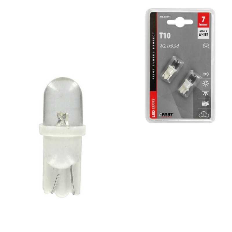 LAMPA Blister 2 lámparas bombillas T10 LED 12V W2 1X9 5D LAM58141