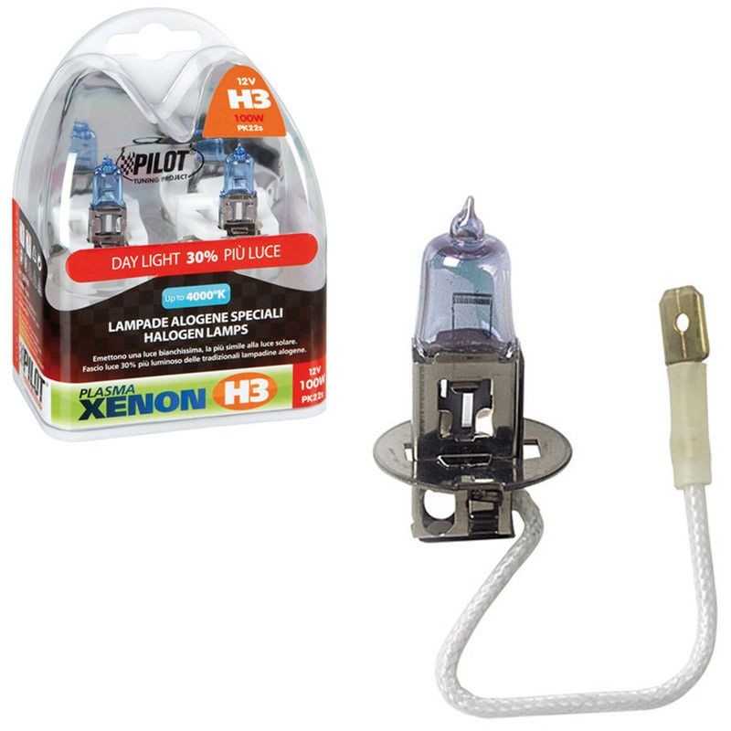 LAMPA Blister 2 lámparas bombillas H3 XENON 12V 100W PK22S LAM58169