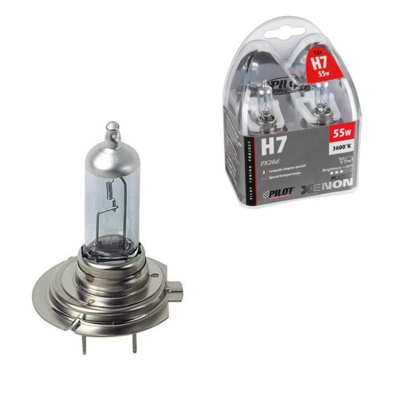 LAMPA Blister 2 lámparas bombillas homologadas H7 XENON 12V 55W PX26D E LAM58172