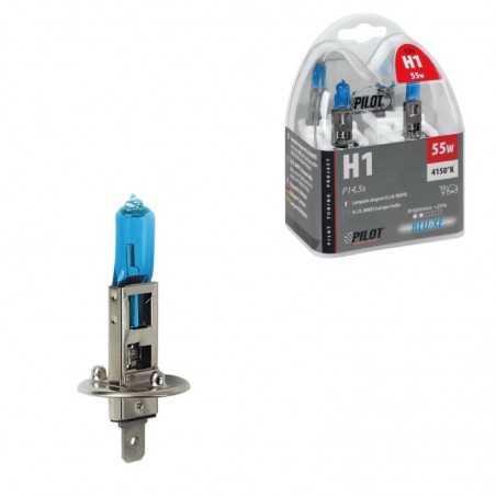 LAMPA Blister 2 lámparas bombillas homologadas H1 BLUE-XE 12V 55W P14 5S E LAM58180