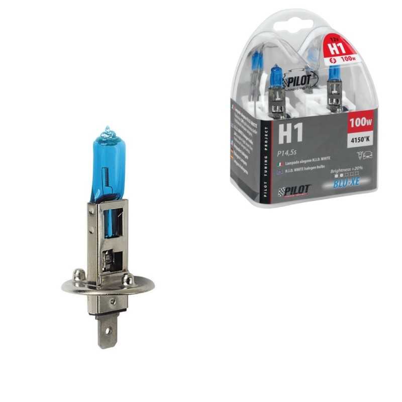 LAMPA Blister 2 lámparas bombillas H1 BLUE-XE 12V 100W P14 5S LAM58181