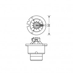 LAMPA Lámpara bombilla homologada D2R HID XENON 12V 35W E LAM58259