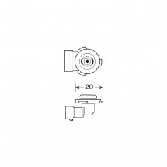 LAMPA Lámpara bombilla homologada HB3/9005 12V 60W P20D E LAM58275
