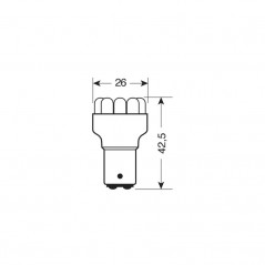 LAMPA LÁMPARA BOMBILLA RA P21/5W MULTILED 12V 21/5W BAY15D LAM58376