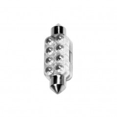 LAMPA LÁMPARA BOMBILLA BLANCA 8 LED MM 12V SV8 5-8 LAM58439