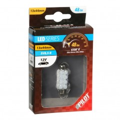 LAMPA LÁMPARA BOMBILLA BLANCA 8 LED MM 12V SV8 5-8 LAM58439