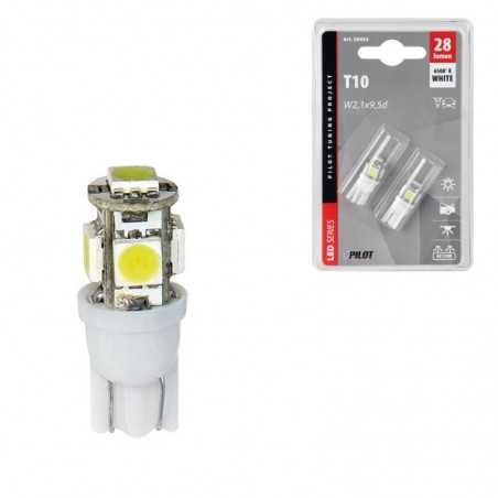 LAMPA Blister 2 lamps bulbs 3 chips T10 HYPER LED 12V 5 SMD X W2 1X9 5 LAM58454