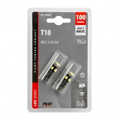 LAMPA Blister 2 lamps bulbs 3 chips HYPER MICRO LED T10 12V 8SMD LAM58464