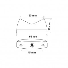 LAMPA Rear light approved 3 functions for motorcycle LED CONCEPT 12V E8 50R LAM90158