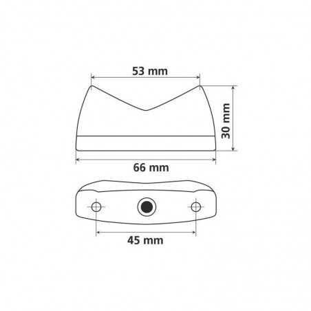 LAMPA Piloto trasero homologado 3 funciones para moto LED CONCEPT 12V E8 50R LAM90158