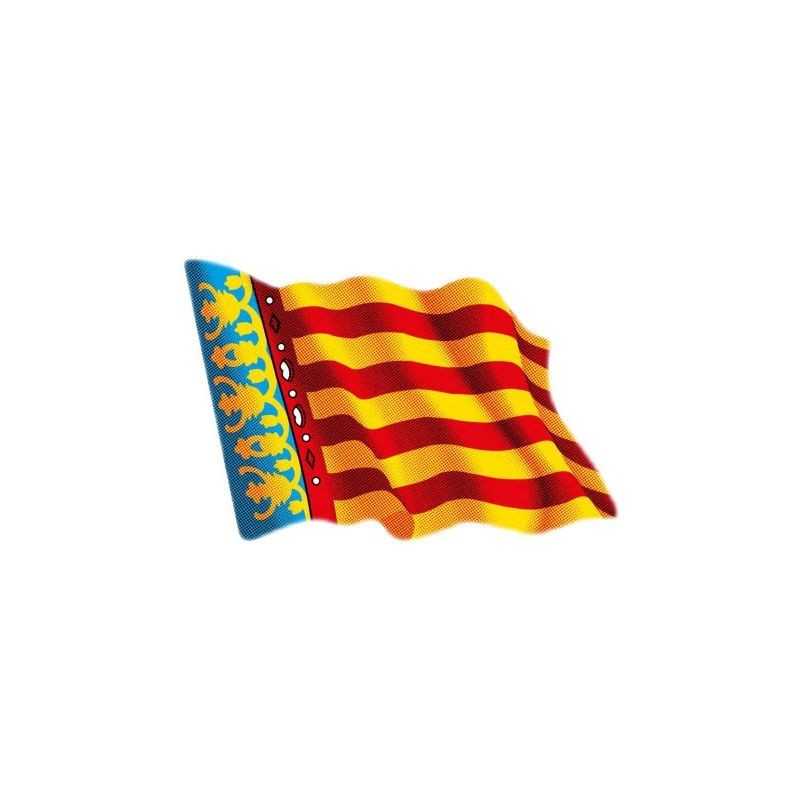 FASEBA Pegatina bandera de Valencia 6X8 CM 01055