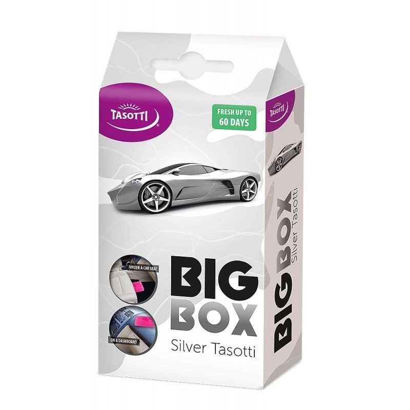 TASOTTI car air freshener SILVER BIG BOX 02140H