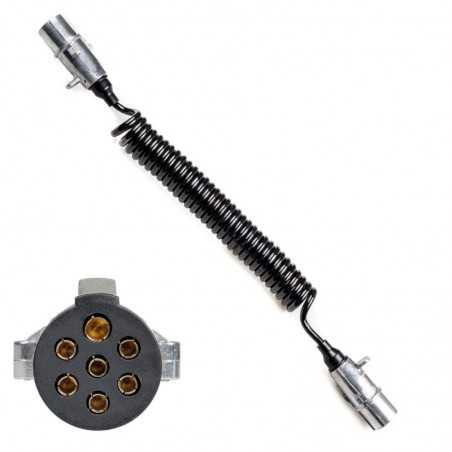 FASEBA Cable electrico poliuretano con enchufe de remolque metal 7 polos TYPE N 3.5 M 11151