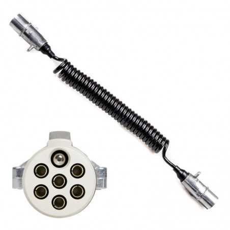 FASEBA Cable electrico con enchufe de remolque metal 7 polos TYPE S 3.5 M 11152