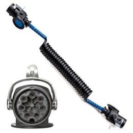 FASEBA Polyurethane cable with 7-pole trailer plug EBS/ABS 24V 3.5 M 11154