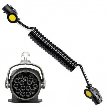 FASEBA Polyurethane cable with 15-pole trailer plug 24V 3.5 M 11155