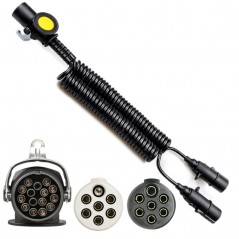 FASEBA Cable poliuretano con enchufe de remolque 15 polos 12 13 PIN 4.5 M 11156