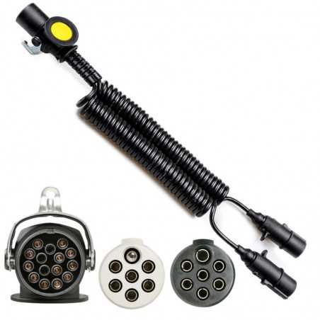 FASEBA Polyurethane cable with 15-pole trailer plug 12 13 15 PIN 4.5 M 11156