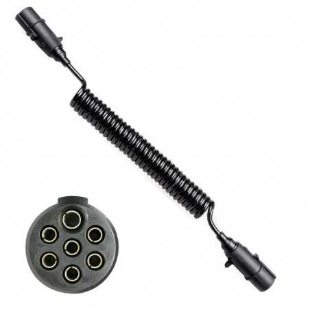 FASEBA Cable electrico poliuretano con enchufe de remolque 7 polos TYPE N 4.5 M 11157
