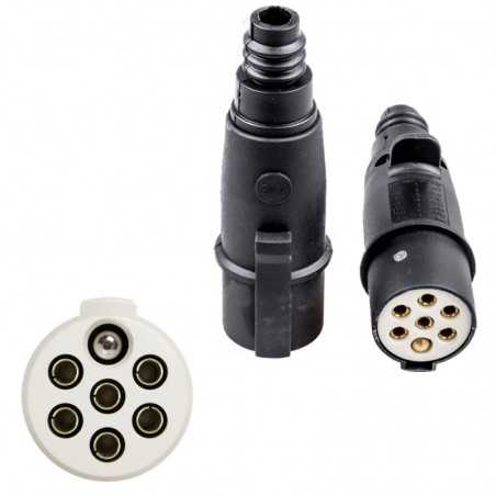 FASEBA Adaptador enchufe eléctrico remolque TYPE S 24V 11162