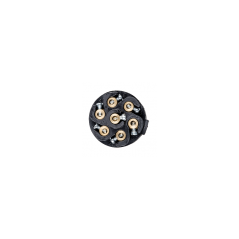 FASEBA Conector enchufe eléctrico remolque metal con tornillos TYPE N 24V 11163