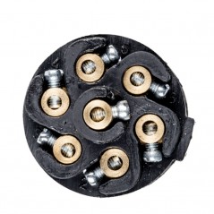 FASEBA Conector enchufe eléctrico remolque metal con tornillos TYPE S 24V 11164