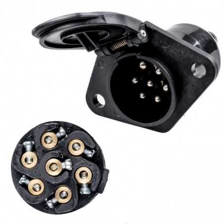 FASEBA Conector enchufe eléctrico remolque con tornillos TYPE N 24V 11165