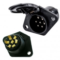 FASEBA Conector enchufe eléctrico remolque con terminales TYPE N 24 V 11166