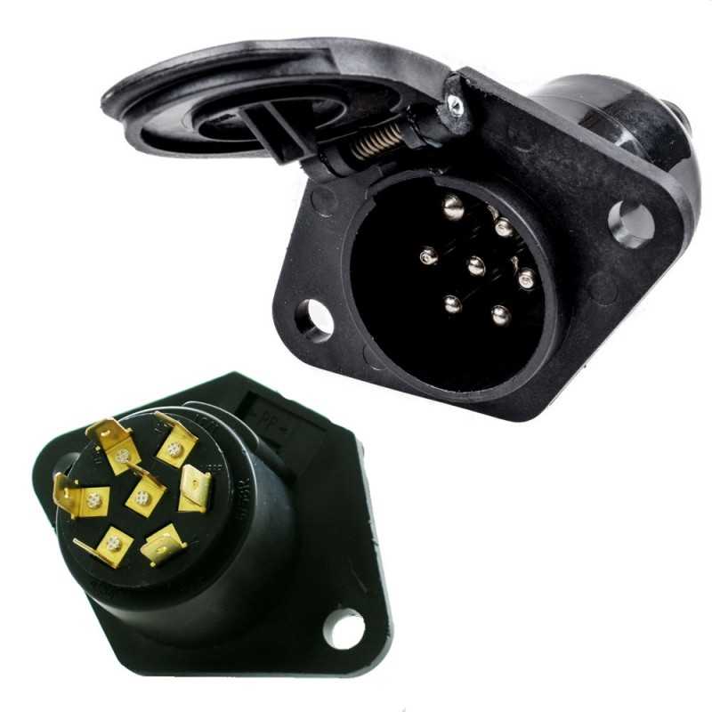 FASEBA Conector enchufe eléctrico remolque con terminales TYPE N 24 V 11166