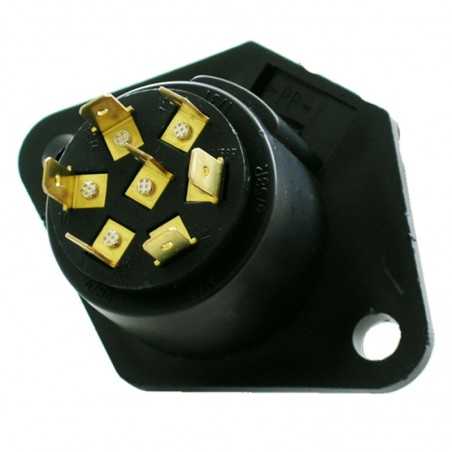 FASEBA Trailer electrical plug connector with terminals TYPE N 24 V 11166