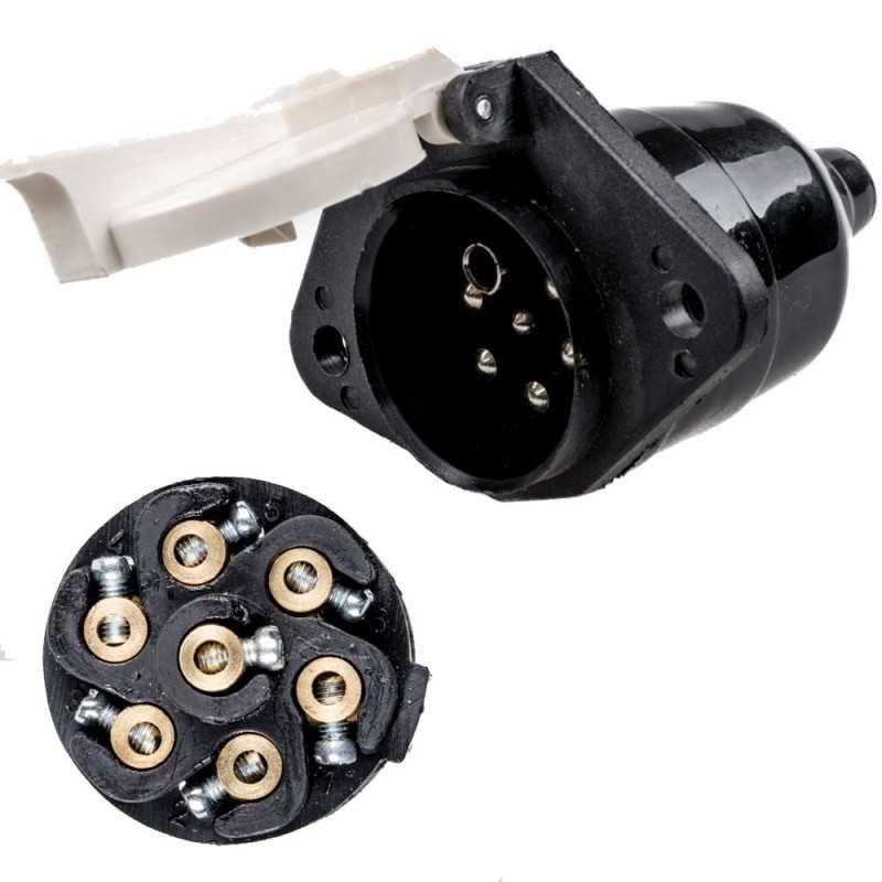 FASEBA Conector enchufe eléctrico remolque con tornillos TYPE S 24V 11167