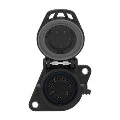 FASEBA 7-pole trailer plug connector with screws EBS/ABS 24V 11171