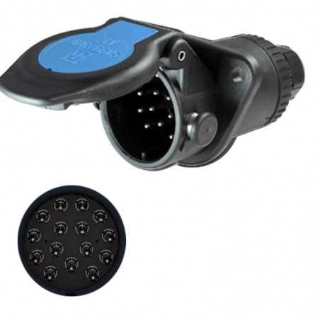 FASEBA Conector enchufe eléctrico remolque 15 polos con tornillos 24V 11172