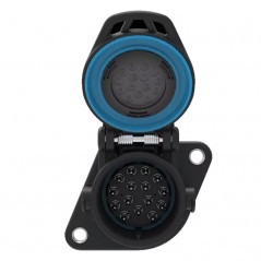 FASEBA Conector enchufe eléctrico remolque 15 polos con tornillos 24V 11172