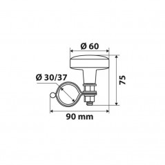 LAMPA universal steering wheel ball MIN 30 MM-MAX 37 MM LAM00138VAR