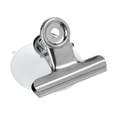 LAMPA Juego clips pinzas metáicas sujetapapeles con ventosa 50 MM LAM65455