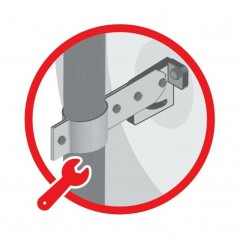 LAMPA Espejo seguridad de tráfico gran angular convexo 230º 45 CM LAM65583