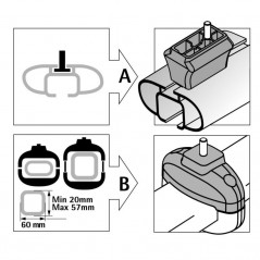 LAMPA Spacers for ski racks LAMN40050