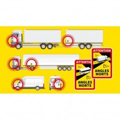 FASEBA Pegatina adhesivo ángulos muertos para vehículos de transporte (25X17CM) (6UD) 01089