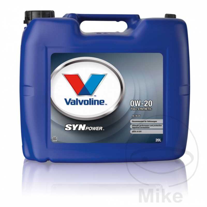VALVOLINE synthetic car motor oil 0W20 XLIV C5 20L 558.00.12