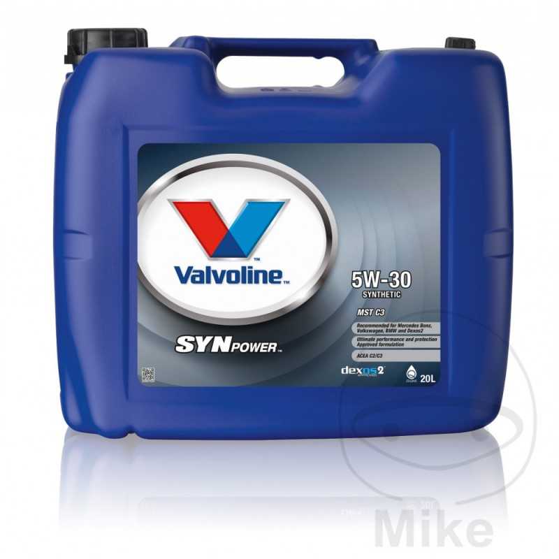 VALVOLINE Aceite de motor sintético para coche 5W30 MST C3 20L 
SYNPOWER ALTN: 5583302 558.01.67
