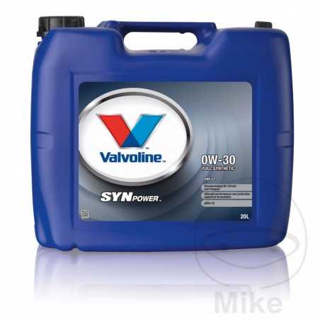 VALVOLINE Aceite de motor sintético para coche 0W30 ENV C2 20L 
SYNPOWER 558.02.45