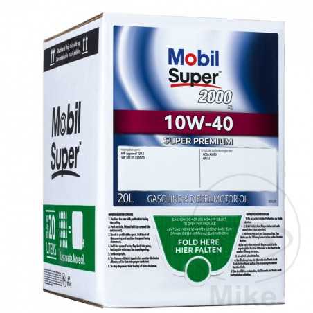 MOBIL synthetic car motor oil 10W40 20L 
SUPER 2000 X1 558.47.04