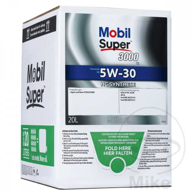 MOBIL Aceite de motor sintético para coche 5W30 20L 
SUP3000X1 FE 558.47.06