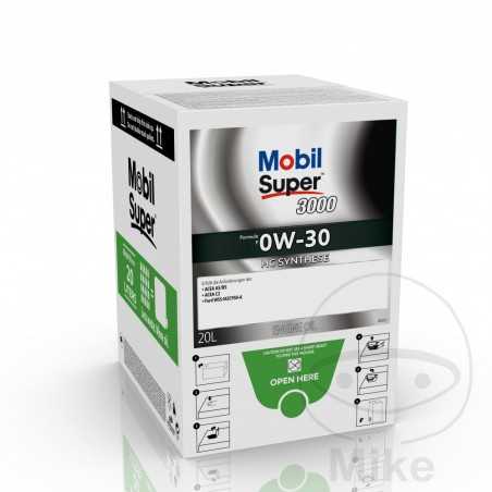 MOBIL synthetic motor oil for car with tap 0W30 SUP 3000 F 20L 558.47.22