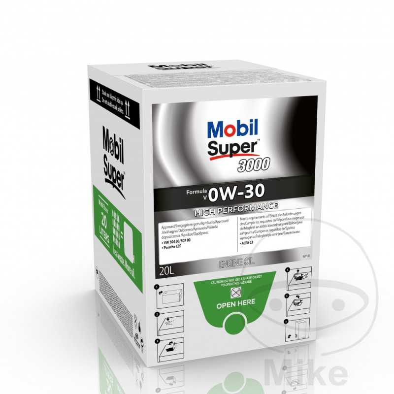 MOBIL synthetic motor oil for car with tap 0W30 SUP 20L 558.47.39