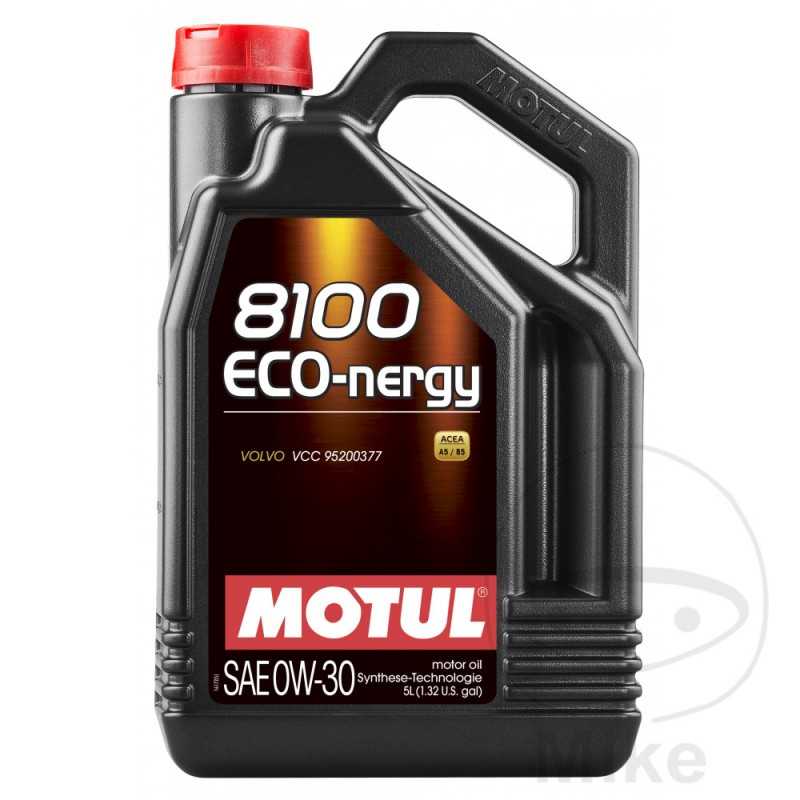 MOTUL Aceite de motor sintético para coche 0W30 4T 5L 
 8100 ECO-NERGY 714.05.09