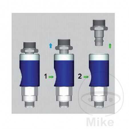 EWO Enganche de seguridad aire comprimido rosca exterior botón desbloqueo 1/4 656.51.54