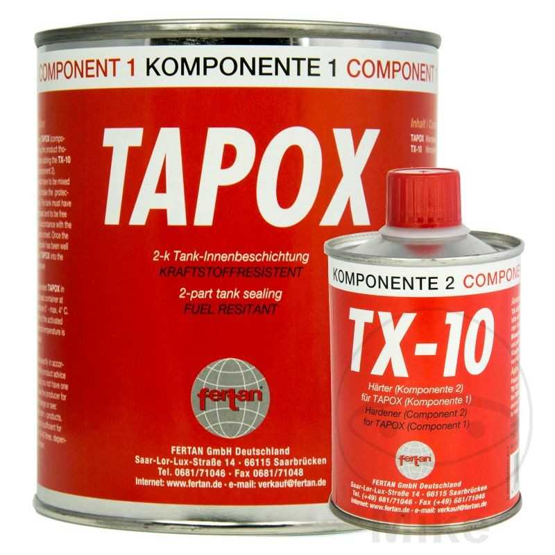 FERTAN Sellador de tanques combustible + Endurecedor 2-PACK EPOXY 500 ML 40 H 553.11.40